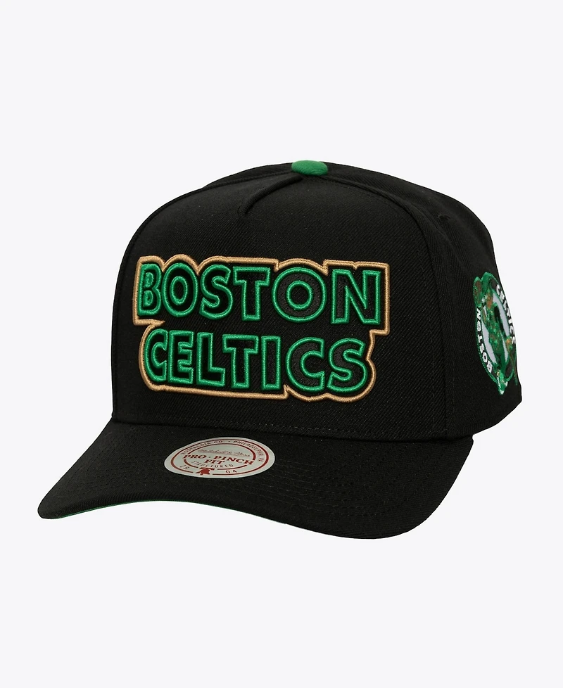 Mitchell & Ness Men's Black Boston Celtics Class Act Pro Snapback Hat