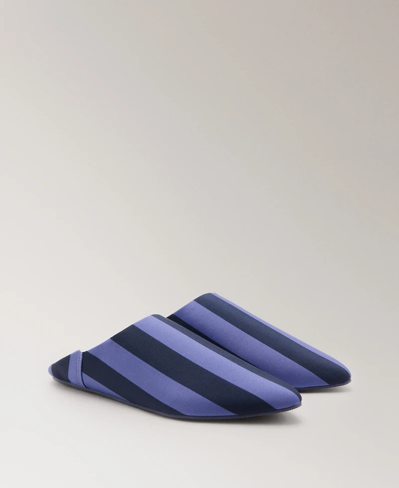 Mango Women's Stitching Detail Striped Clogs