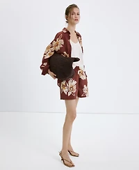 Mango Women's Printed Lyocell Shirt