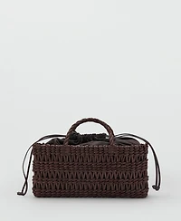 Mango Women's Medium Natural Fiber Tote Bag