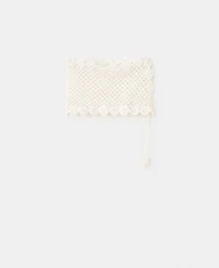 Mango Women's Crochet Bow Mini-Skirt