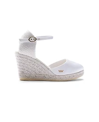 Viscata Women's Satuna Limited Edition Silk Espadrille Wedges Ankle Strap