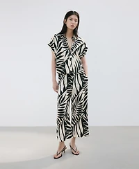 Mango Women's Flowy Printed Shirt
