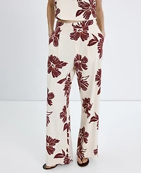 Mango Women's Printed Pleated Pants