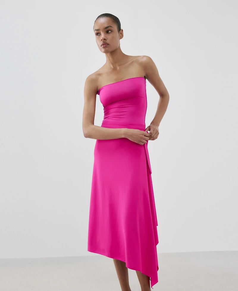 Mango Women's Asymmetric Midi Skirt