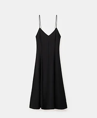 Mango Women's Stitching Details Midi Dress