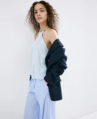 Mango Women's Pinstripe Lyocell Pants