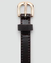 Mango Women's Applique Skinny Belt