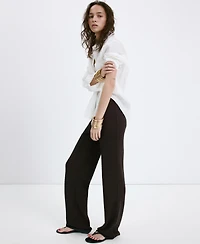 Mango Women's Straight Knitted Pants