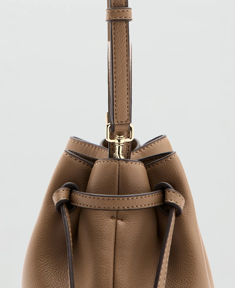 Mango Women's Faux-Leather Bucket Handbag