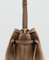Mango Women's Faux-Leather Bucket Handbag