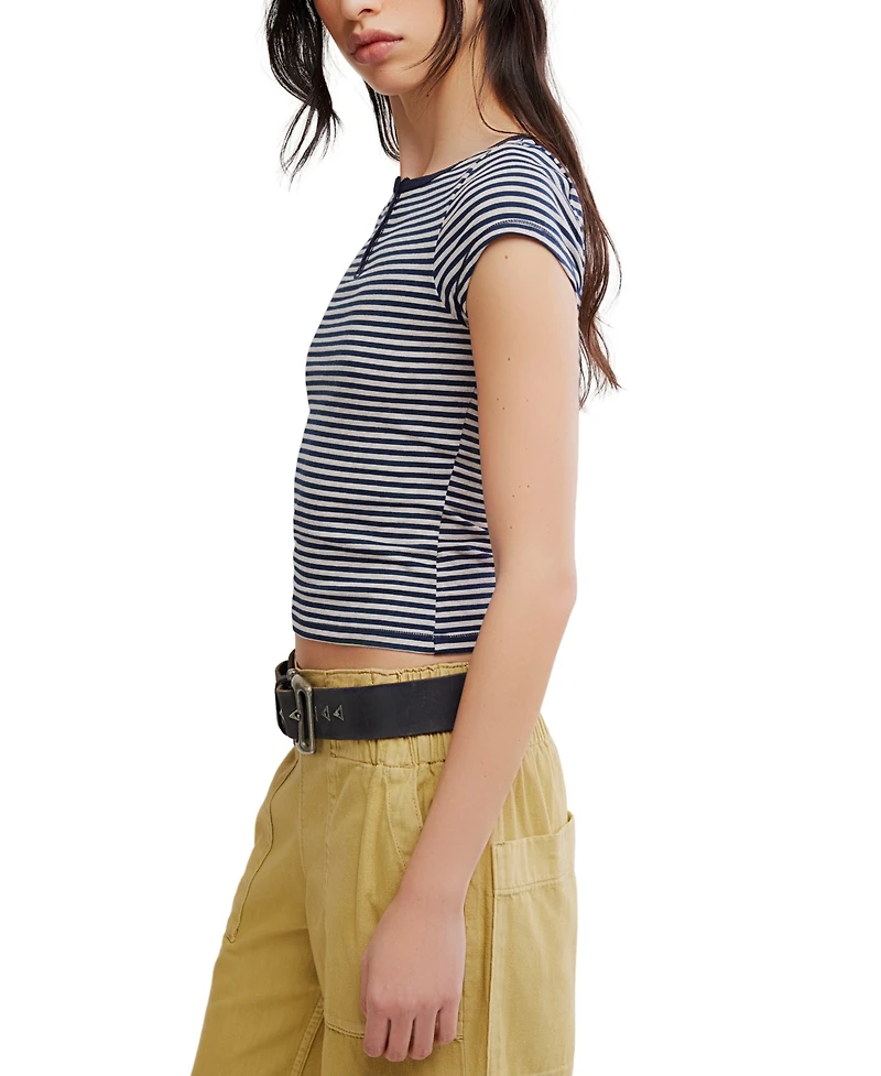 Free People Women's Morning Pages Short-Sleeve Top