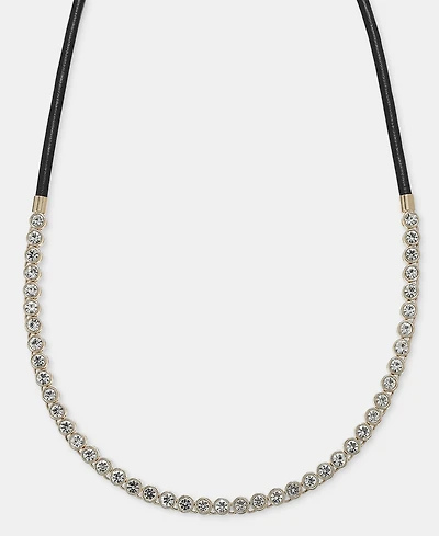 On 34th Crystal Tennis Cord Necklace, Macy's Exclusive