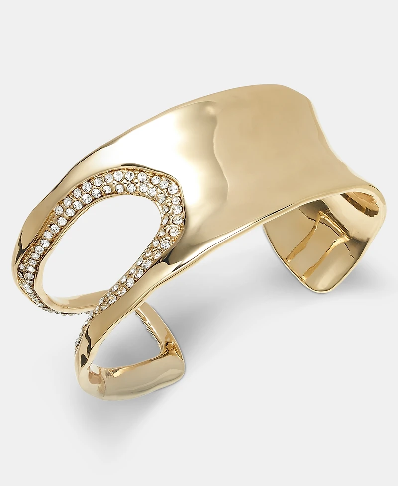 Style & Co Glass Crystal Cuff Bracelet, Macy's Exclusive