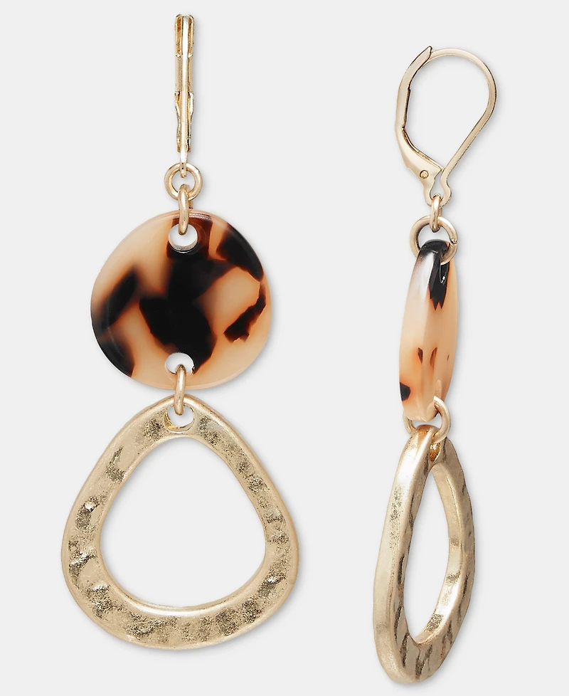 Style & Co Disc & Frame Double Drop Earrings, Macy's Exclusive