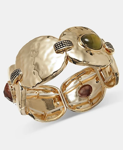Style & Co Multi-Stone Disc Stretch Bracelet, Macy's Exclusive