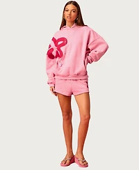 Edikted Women's Barbie Blossom Sweat Shorts