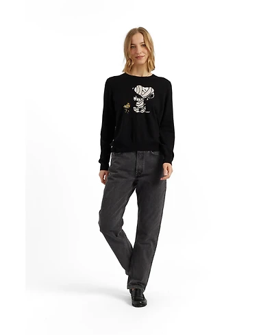 Chinti & Parker Women's Wool-Cashmere Snoopy Mummy Sweater