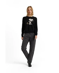 Chinti & Parker Women's Wool-Cashmere Snoopy Mummy Sweater