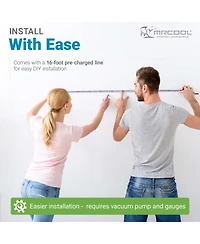 Mrcool Easy Pro 9K Btu Diy Ductless Mini-Split Air Conditioner Heat Pump System