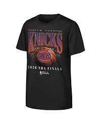 Outerstuff Big Boys and Girls Black New York Knicks 2026 Nba Finals Bold T-Shirt