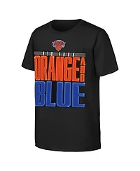 Outerstuff Big Boys and Girls Black New York Knicks Marquee T-Shirt