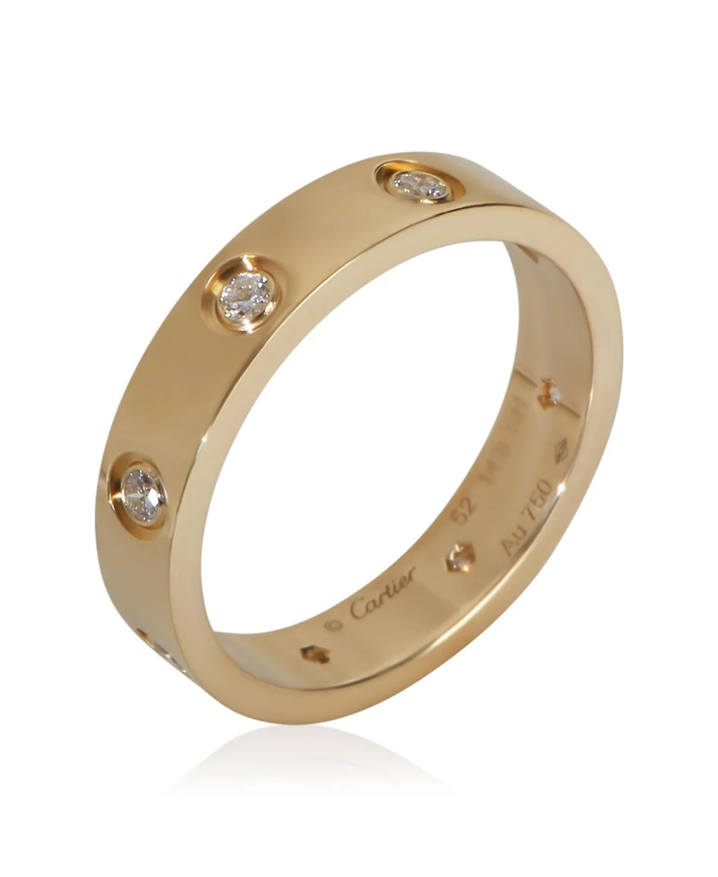 Pre-Owned Cartier Yellow Gold Diamond Small Model Love Ring