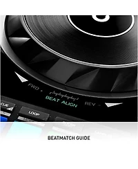 Hercules DjControl Inpulse 500 2-Channel DJ Controller with Retractable Feet, Software and Accessories