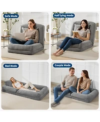 gaomon 5 Adjustable Position Human Dog Bed, Lazy Floor Lounge Sofa Chair Bed for Living Room Bedroom