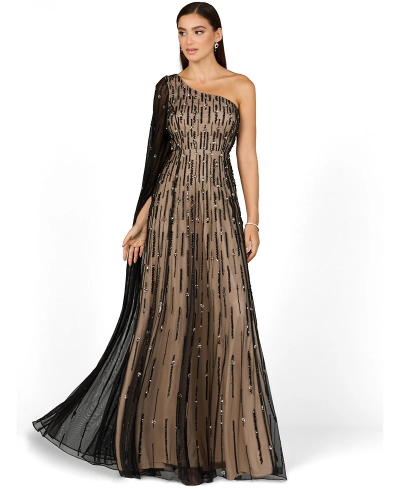 Lara Women's One Shoulder A-Line Gown