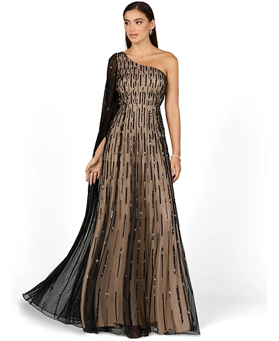 Lara Women's One Shoulder A-Line Gown