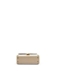 Pre-Owned Saint Laurent Mini Cassandra Top Handle Bag Canvas with Leather
