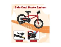 Hongge 14 Inches Kids Bike with Handbrake, Coaster Brake, and Bell