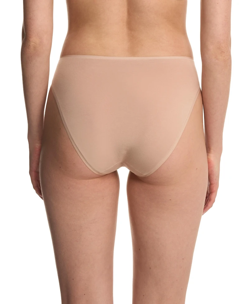 Natori Women's Bliss Bare Cotton High Cut Brief 2-Pack