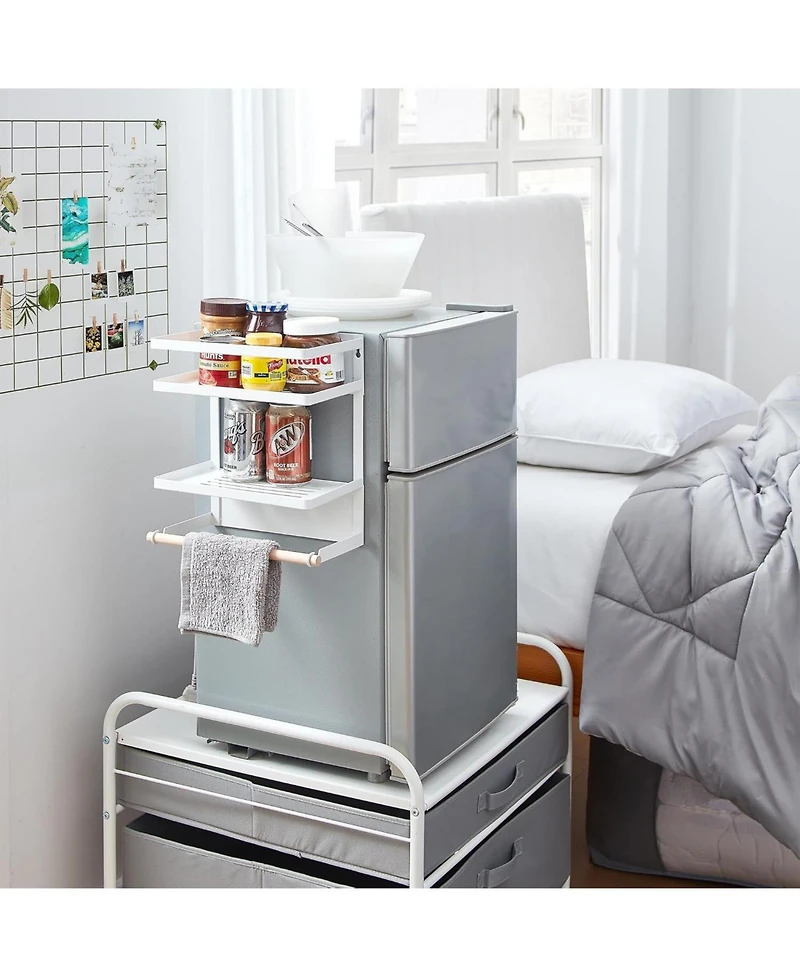 DormCo Suprima Magnetic Fridge Organizer Shelves