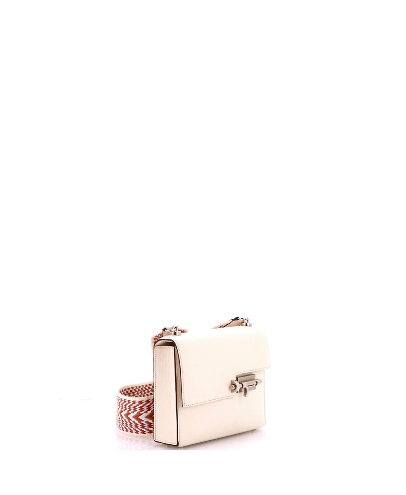 Pre-Owned HERMES Mini Verrou Bag Chevre Mysore and Canvas