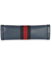 Pre-Owned Gucci Navy Calfskin Gg Ophidia Small Web Chain Bag