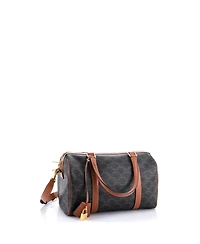 Pre-Owned Celine Large Boston Bag Triomphe Coated Canvas