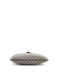 Pre-Owned Gucci Large Zip Top Messenger Bag Gg Coated Canvas