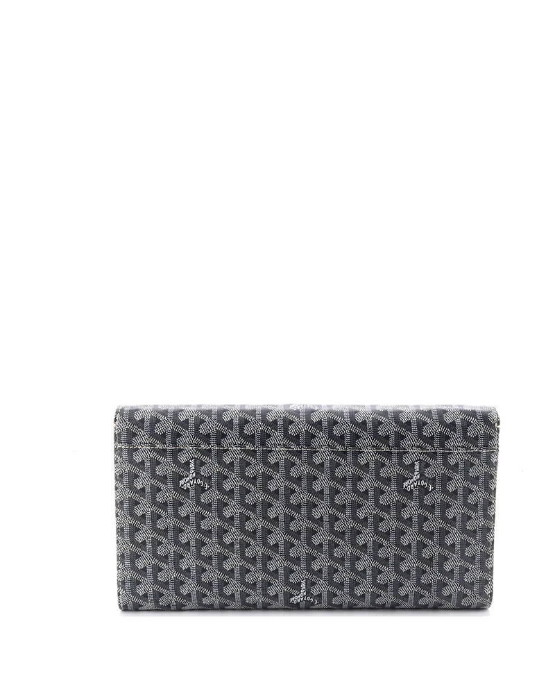 Pre-Owned Goyard Mm Monte Carlo Clutch Coated Canvas