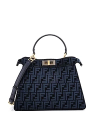 Pre-Owned Fendi Medium Peekaboo ISeeU Bag Zucca Tapestry