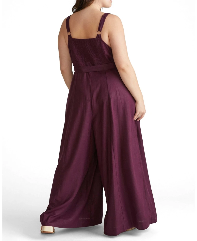 Universal Standard Plus Promenade Linen Jumpsuit