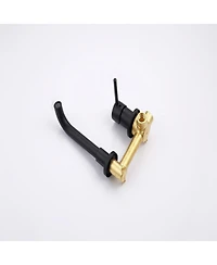 Phying Wall Mount Faucet for Bathroom Sink or Bathtub, Single Handle 2 Holes Brass Rough-in Valve Included