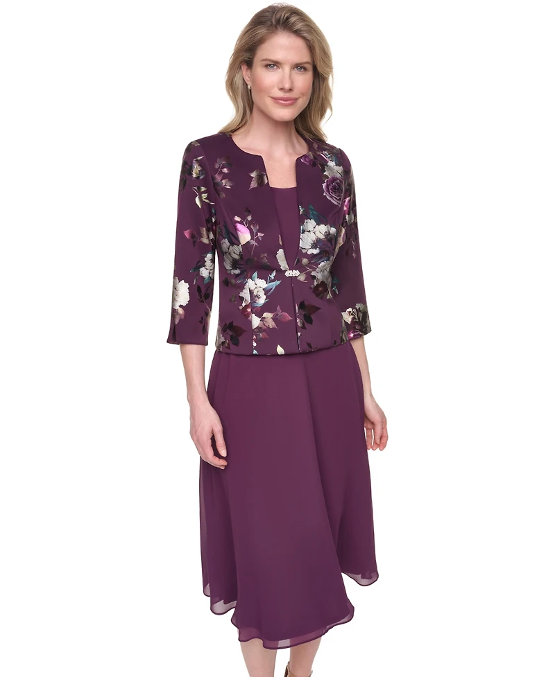Jessica Howard Petite Removable Jacket & Sleeveless Dress, 2-Piece Set