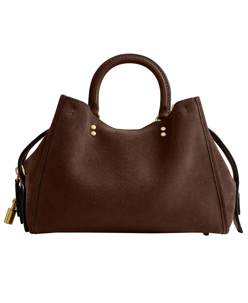 Coach Suede Rogue Medium Satchel Handbag