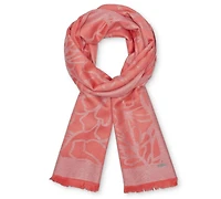 Calvin Klein Women's Modern Lurex Floral Wrap Scarf