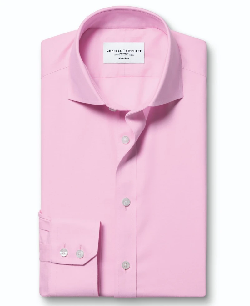 Charles Tyrwhitt Men's Spread Collar Dress Shirt