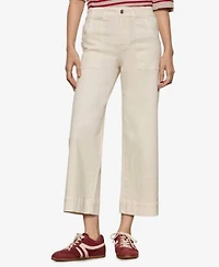 Sanctuary Womens Insider Cropped Straight Leg Pants
