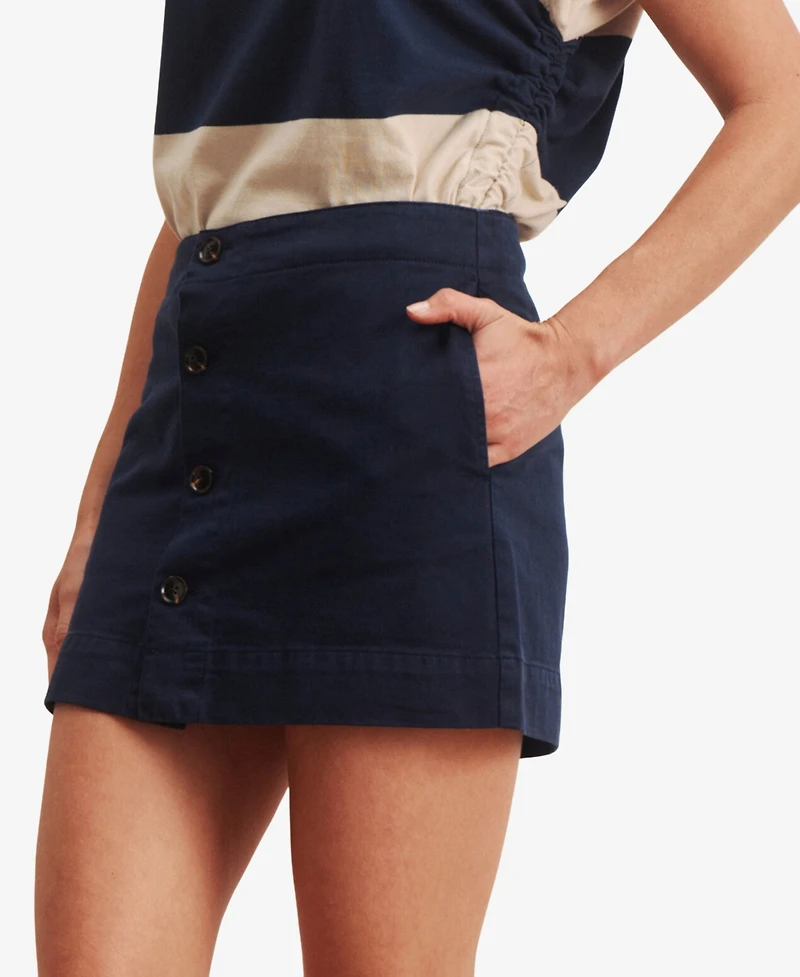 Sanctuary Women's Button-Front Mini Skirt