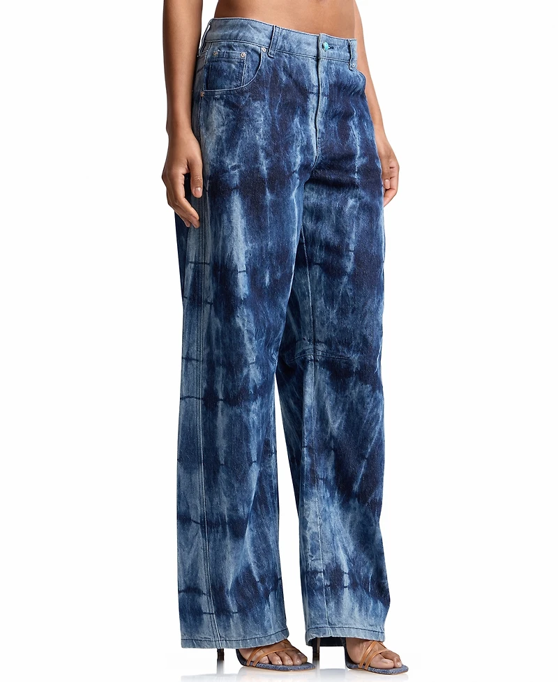 Avec Les Filles Women's Tie Dye Jeans